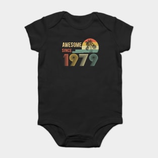 43 Years Old Awesome Since 1979 Gifts 43th Birthday Gift Baby Bodysuit